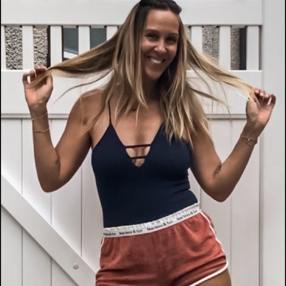 Deepest Navy Free People Bodysuit 🤍